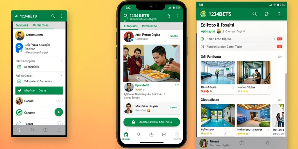 Antarmuka intuitif aplikasi 1234BETS untuk pengeditan gambar.