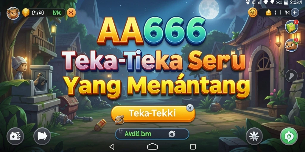 Tampilan antarmuka game Teka-Teki AA666 yang menarik.