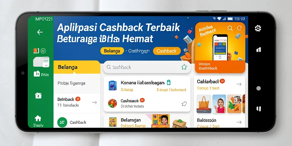 Tampilan antarmuka MPO1221 yang ramah pengguna dengan fitur Cashback.