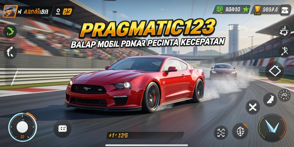 Tampilan antarmuka balapan yang dinamis dan menarik di PRAGMATIC123.