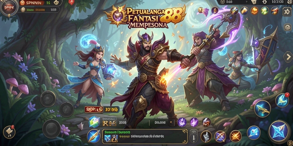 Tampilan antarmuka SPIN88 yang modern dan intuitif.