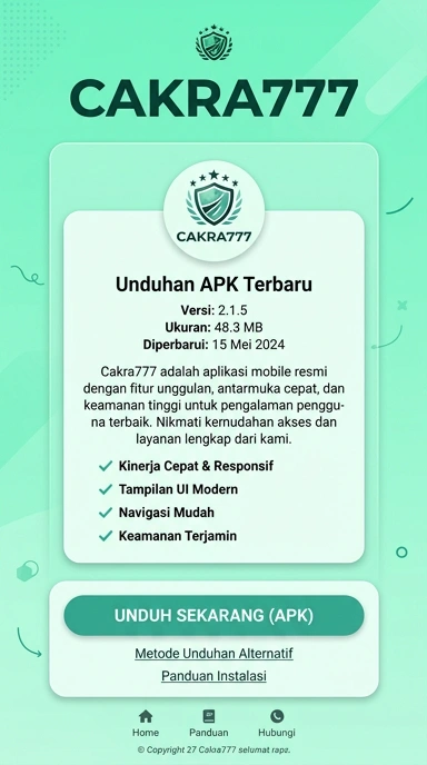 Unduh dan Instal APK cakra777 untuk Android