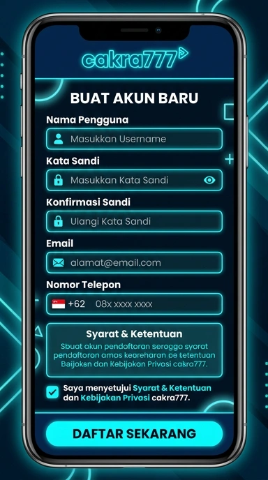 Panduan Daftar Akun Baru Cakra777 untuk Pengguna Android